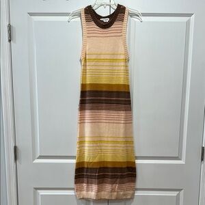 Anthropologie Striped sleeveless sweater maxi dress - M